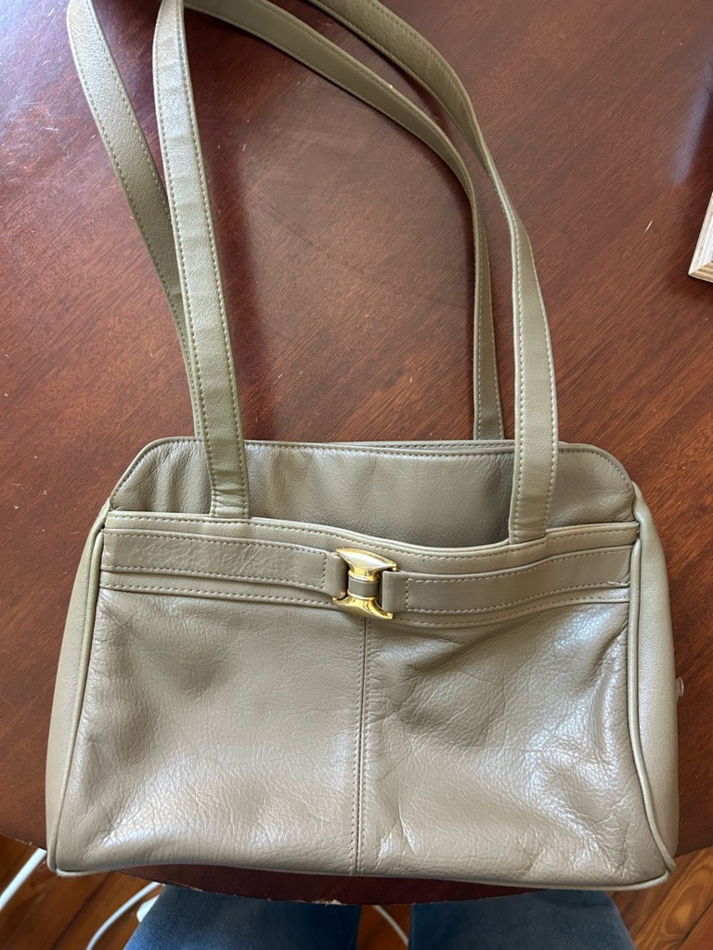 Classic Taupe Purse Vintage Classy